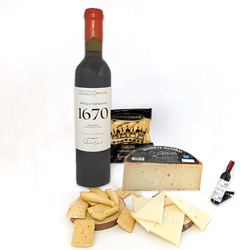 Fotografía de un maridaje sobre un fondo blanco.